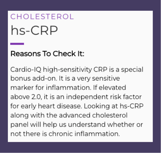 Special Offer: Advanced Lipid Panel with hs-CRP